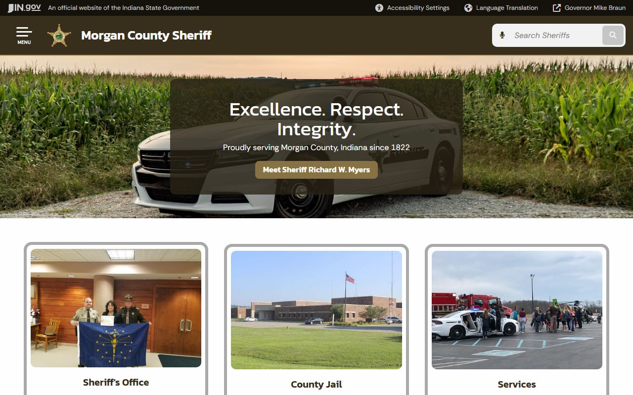Morgan County Sheriff's Office website for booking reports