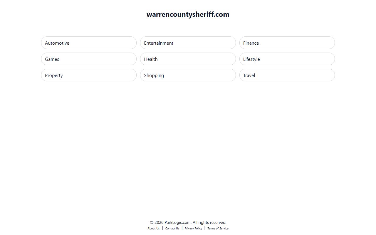 Warren County Sheriff's Office website for booking reports